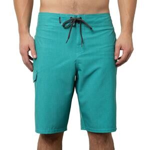 NWT O'NEILL Weaver Board Shorts Hyperdry Aqua Turquoise Men's Size 30